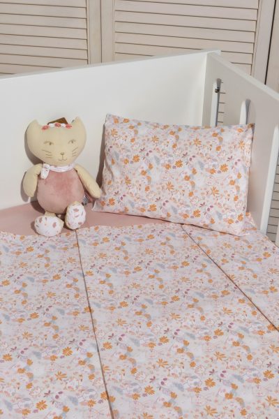 Σεντόνια κούνιας 3 τεμ 110x170 100% βαμβάκι Design 202 Oliver Baby