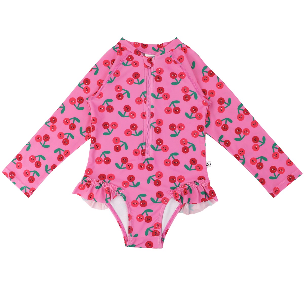 ZOO12605_Printed_RashguardOnePiece_Cherry_Front ZOO12605 Printed RashguardOnePiece Cherry Front