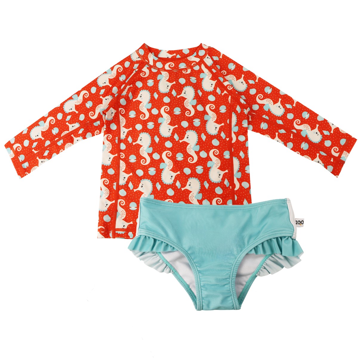 ZOO16409_SwimTopBikiniSet_Seahorse_Front ZOO16409 SwimTopBikiniSet Seahorse Front
