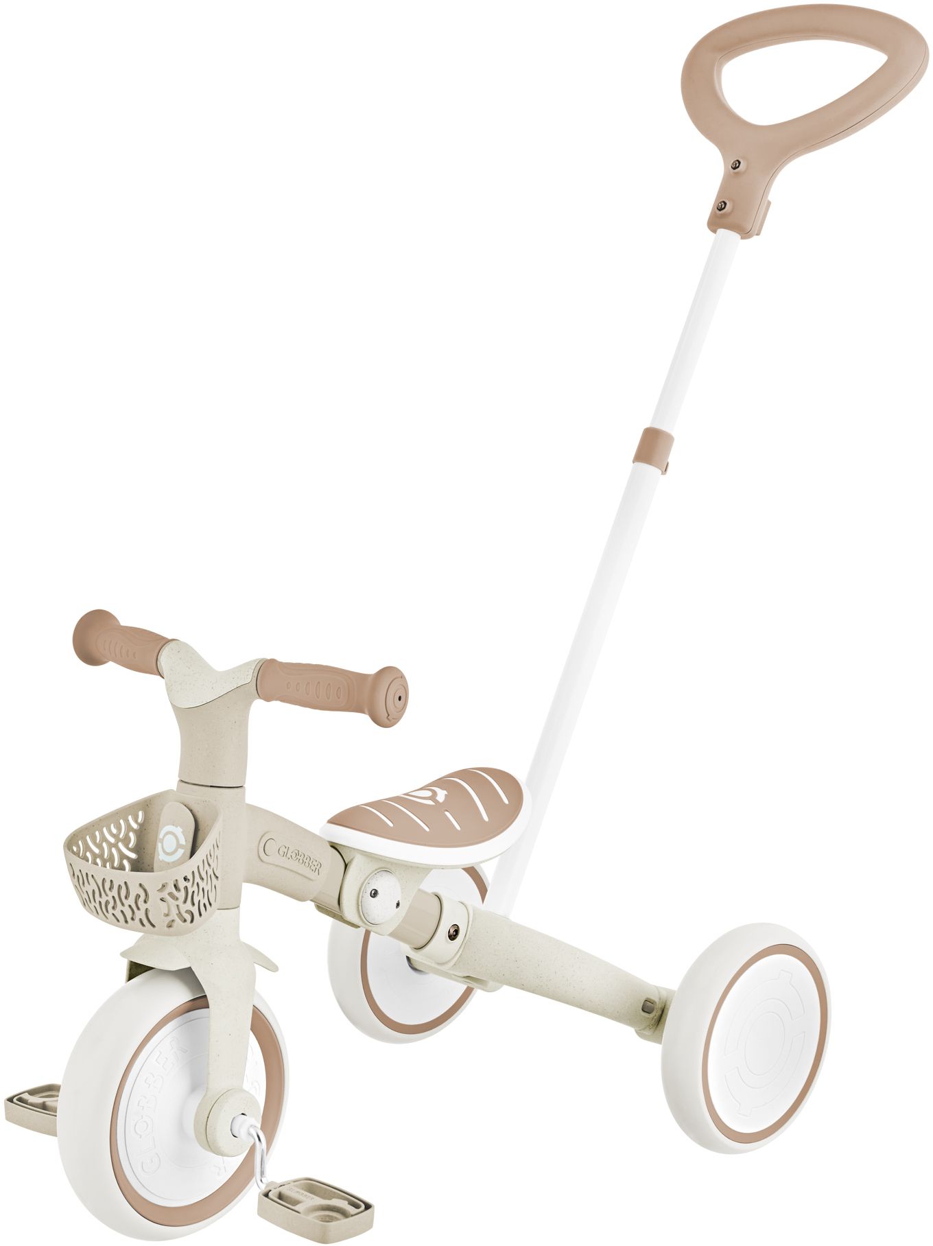 Globber Τρίκυκλο Learning Trike 3 In 1 Plus Eco Coconut (738-466) (1) Globber Τρίκυκλο Learning Trike 3 In 1 Plus Eco Coconut 738 466 1