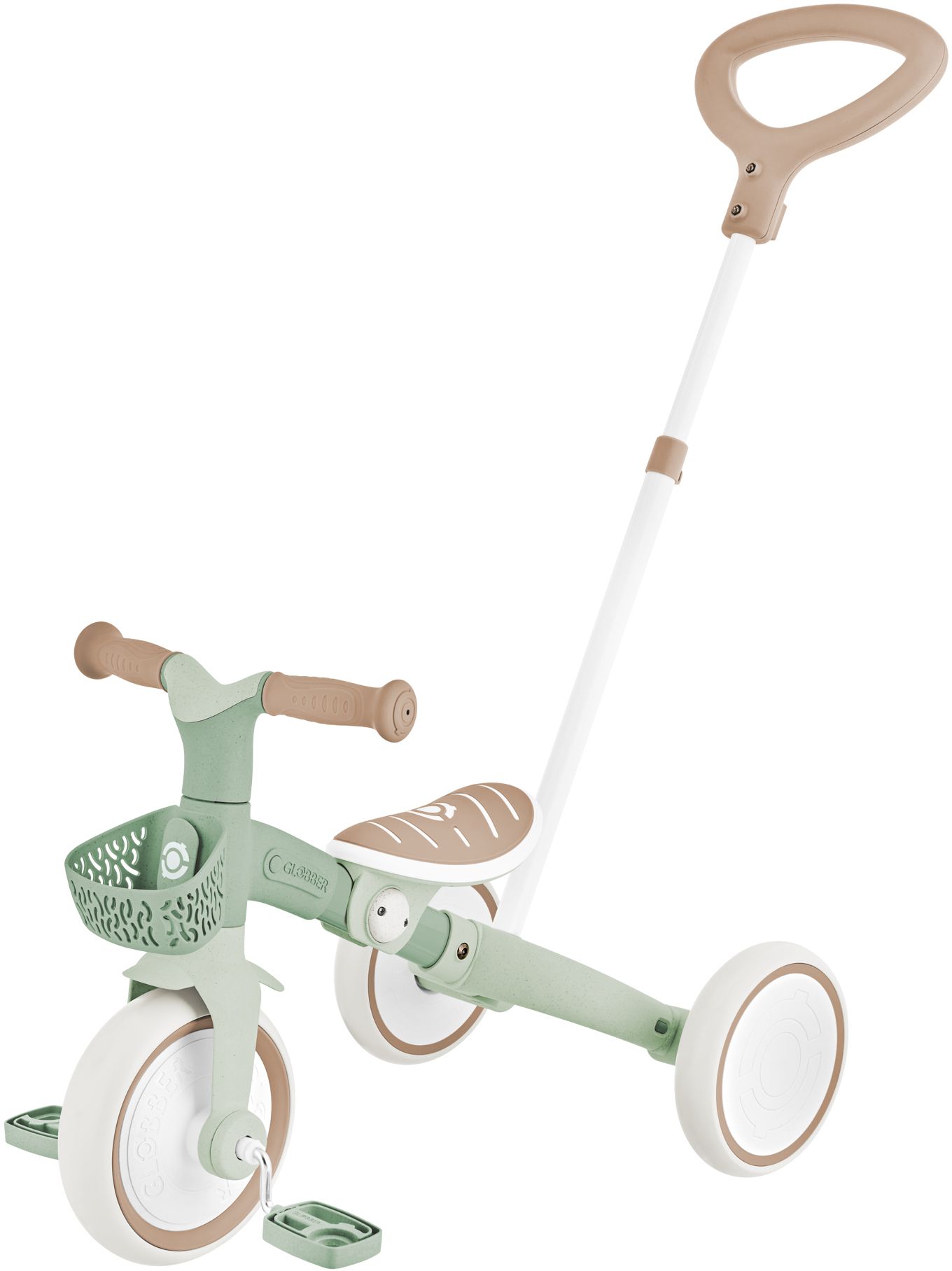 Globber Τρίκυκλο Learning Trike 3 In 1 Plus Eco Pistachio (738-109) (1) Globber Τρίκυκλο Learning Trike 3 In 1 Plus Eco Pistachio 738 109 1