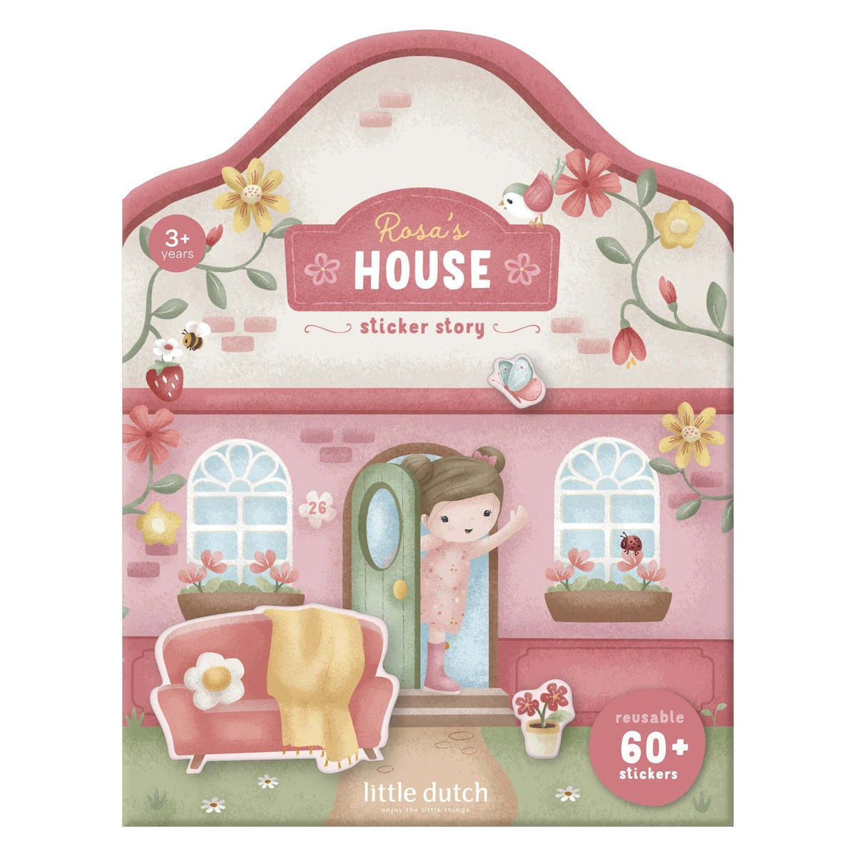 LD126787 LITTLE DUTCH. Βιβλιαράκι με αυτοκόλλητα Rosa (1) LD126787 LITTLE DUTCH. Βιβλιαράκι με αυτοκόλλητα Rosa 1