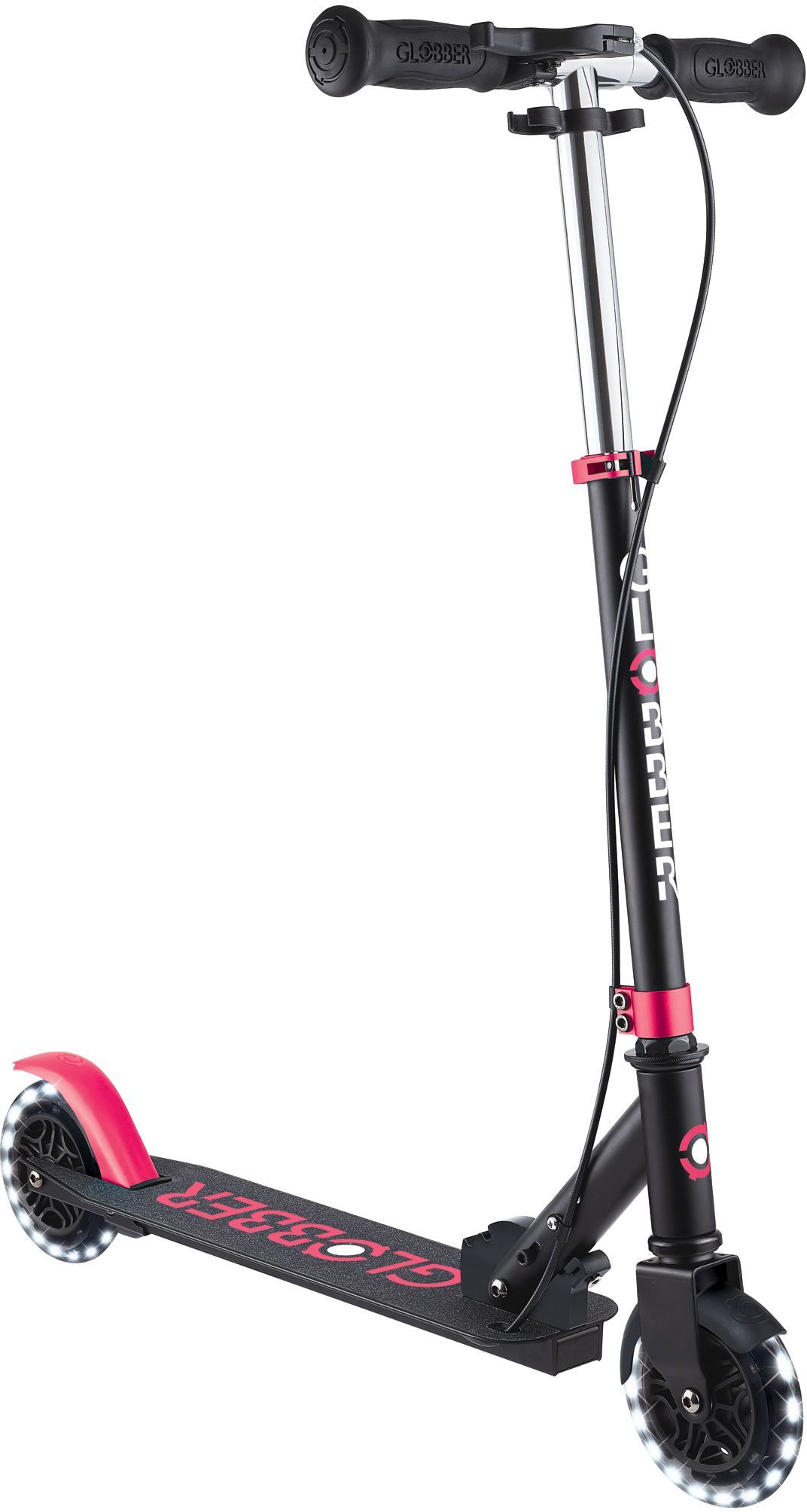 Globber Πατίνι Flow Element Junior Lights Black Pink (729-110) (1) Globber Πατίνι Flow Element Junior Lights Black Pink 729 110 1
