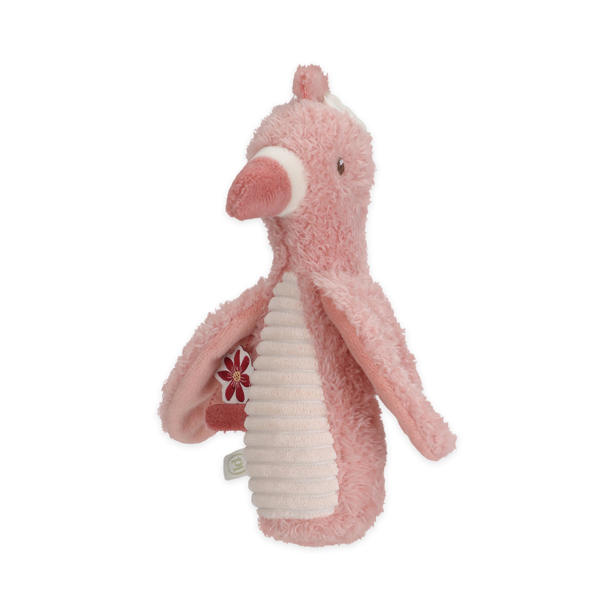 LITTLE DUTCH. Υφασμάτινη κουδουνίστρα Flamingo GRS (1) LITTLE DUTCH. Υφασμάτινη κουδουνίστρα Flamingo GRS 1
