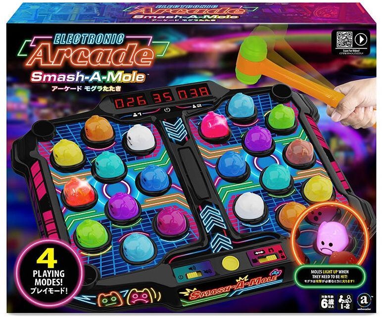 MAM Επιτραπέζιο Smash-A-Mole Neon Series GA2202 (1) MAM Επιτραπέζιο Smash A Mole Neon Series GA2202 1