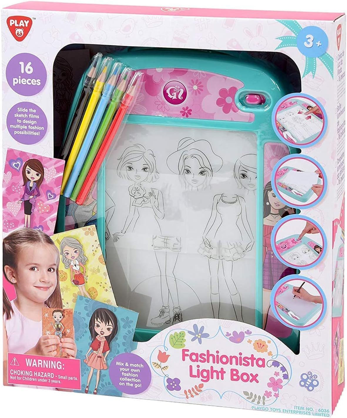 Playgo Σχεδιαστήριο Μόδας Fashionista Light Box BO 16Τμχ (6037) Playgo Σχεδιαστήριο Μόδας Fashionista Light Box BO 16Τμχ 6037