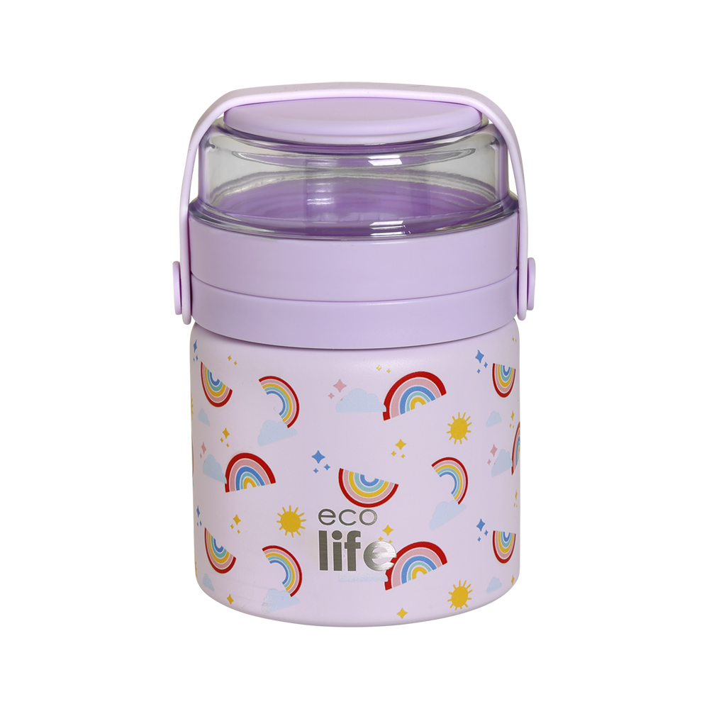 THERMOS FOOD JAR 450ML - PURPLE RAINBOWS 33-BO-9022 (1) THERMOS FOOD JAR 450ML PURPLE RAINBOWS 33 BO 9022 1
